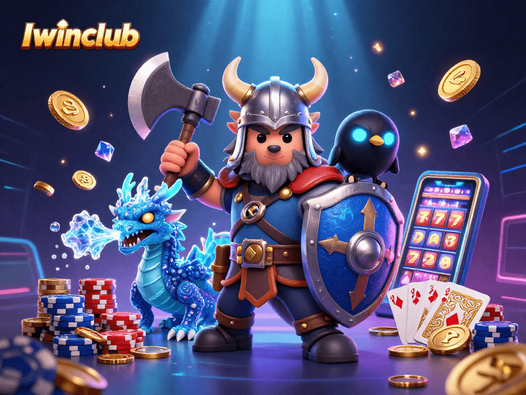 Join Iwinclub for an exhilarating casino adventure amidst 3D warriors, treasures, and gaming excitement.