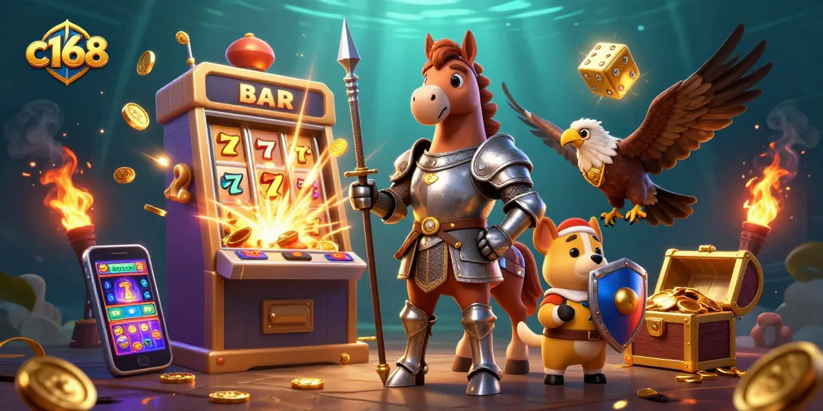 Spin the reels at c168 while winning coins and treasures in a vibrant casino adventure.