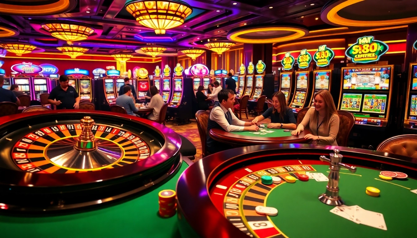 Experimente a atmosfera emocionante de jogos de azar no cassino aa888, com mesas vibrantes e jogadores entusiasmados.