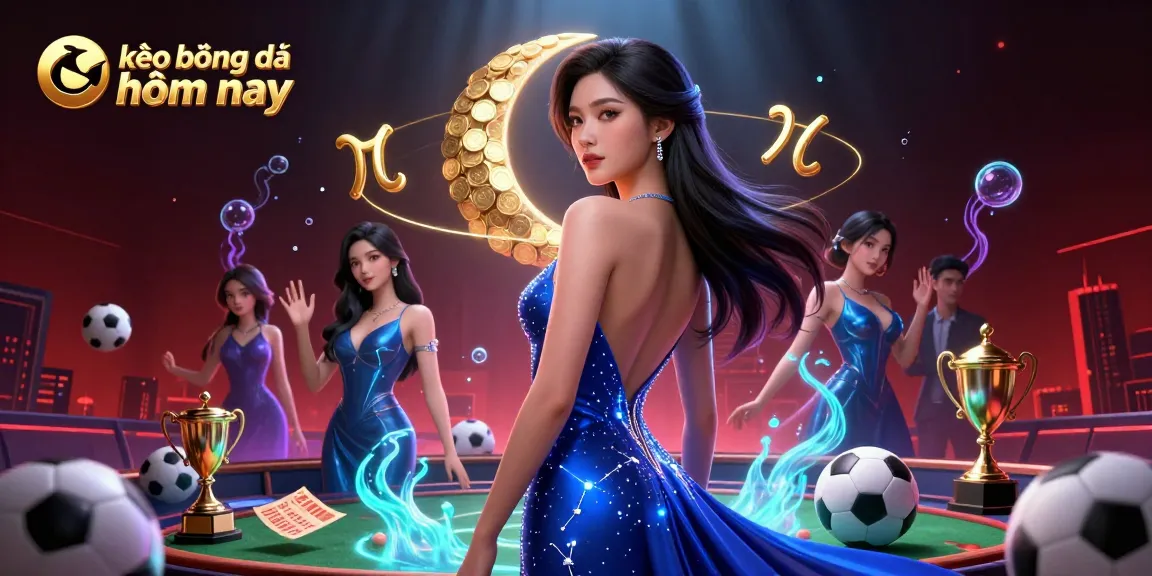 Experience kèo bóng đá hôm nay betting excitement with a dynamic sports themed illustration showcasing vibrant characters and game elements.