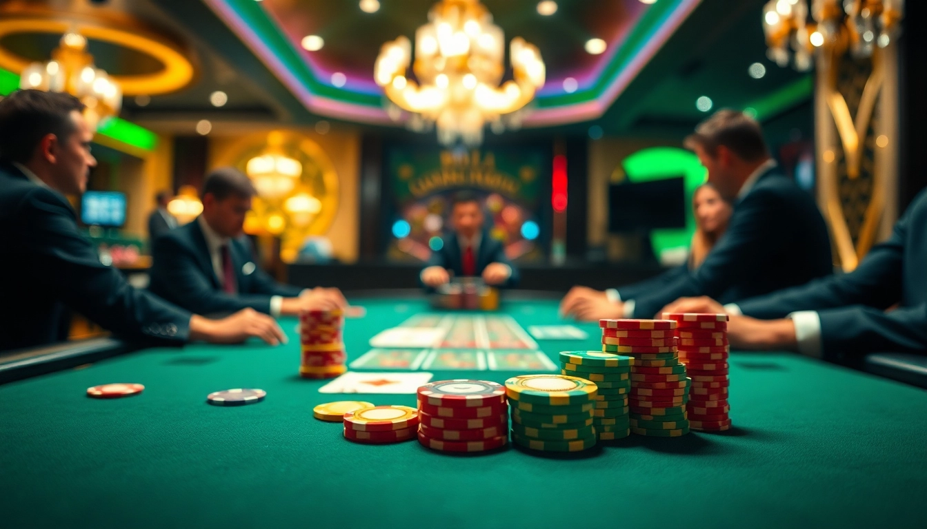 Meilleurs bonus casino avec des jetons de jeu sur une table élégante animée.