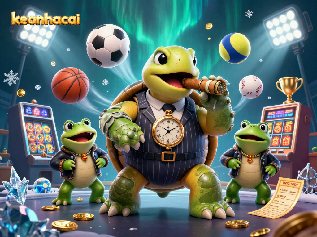 Bettors enjoy the excitement of keonhacai sports betting in a vibrant casino scene
