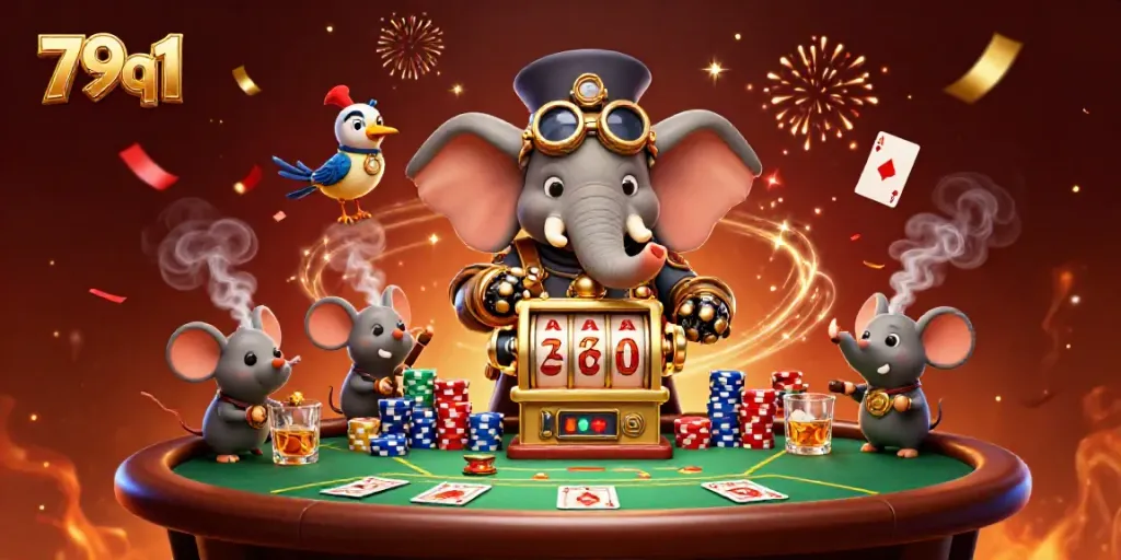 Experience thrilling gameplay with the vibrant 79q1 slot machine extravaganza featuring dynamic casino elements.
