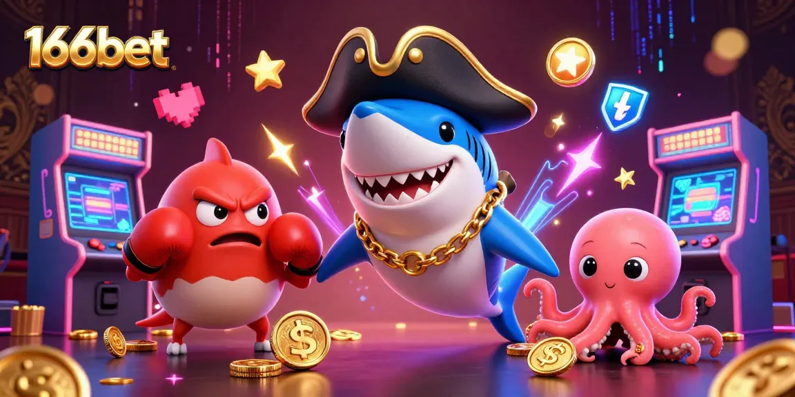 Engage with the vibrant 166bet world featuring cartoon characters and exciting gaming elements.
