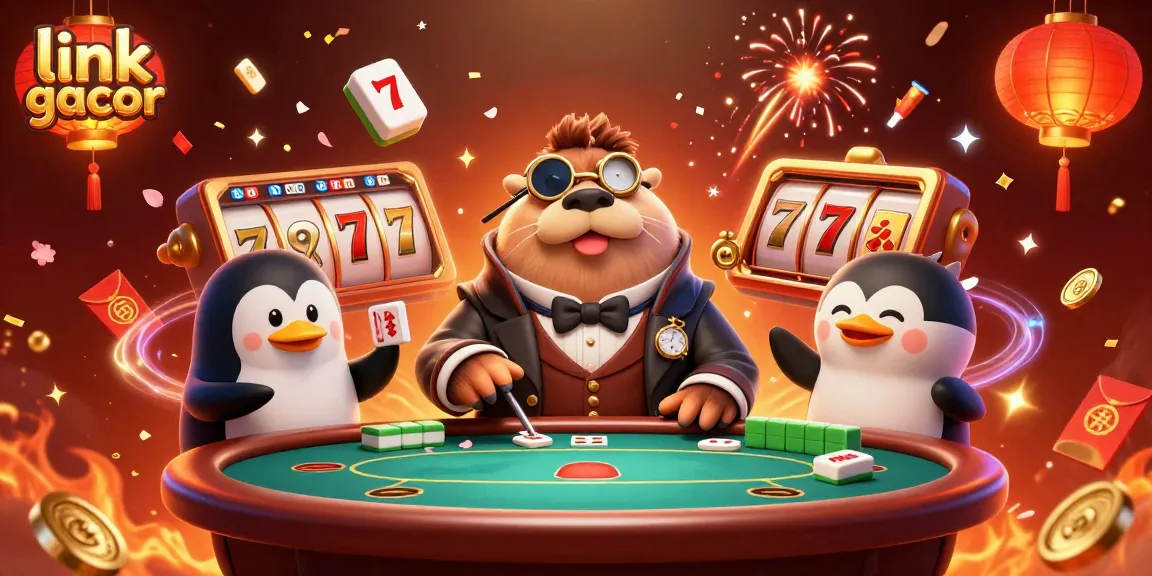 Spin lucky reels and win with link gacor featured in vibrant 3D casino illustration.