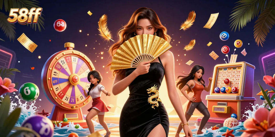 Experience the thrill of 58ff with vibrant casino elements and an enchanting character.