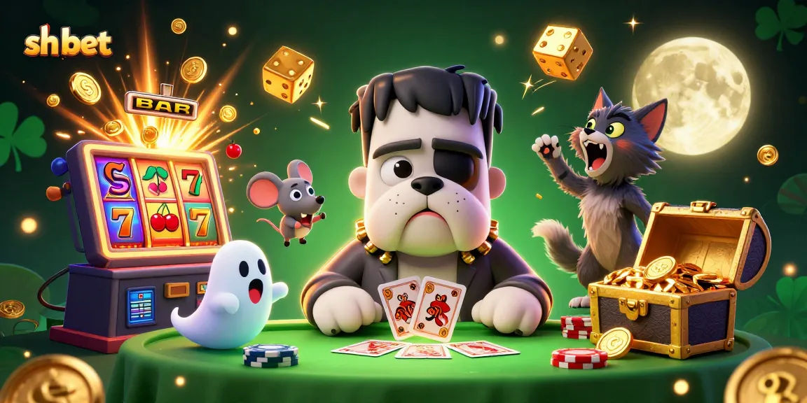 sh bet: Experience thrilling casino action with a card-dealing bulldog and magical elements