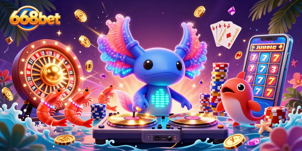 Engage with the vibrant gameplay at 668bet featuring neon characters, thrilling games, and exciting winnings.
