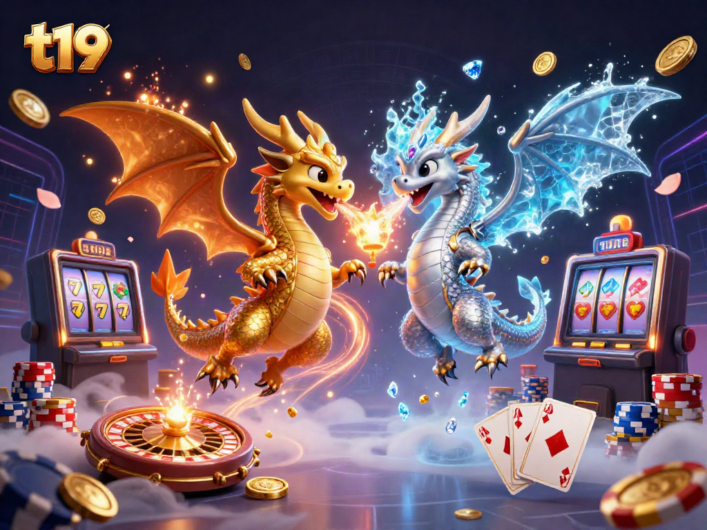 Engage with thrilling t19 casino games amidst dragons and magical elements.