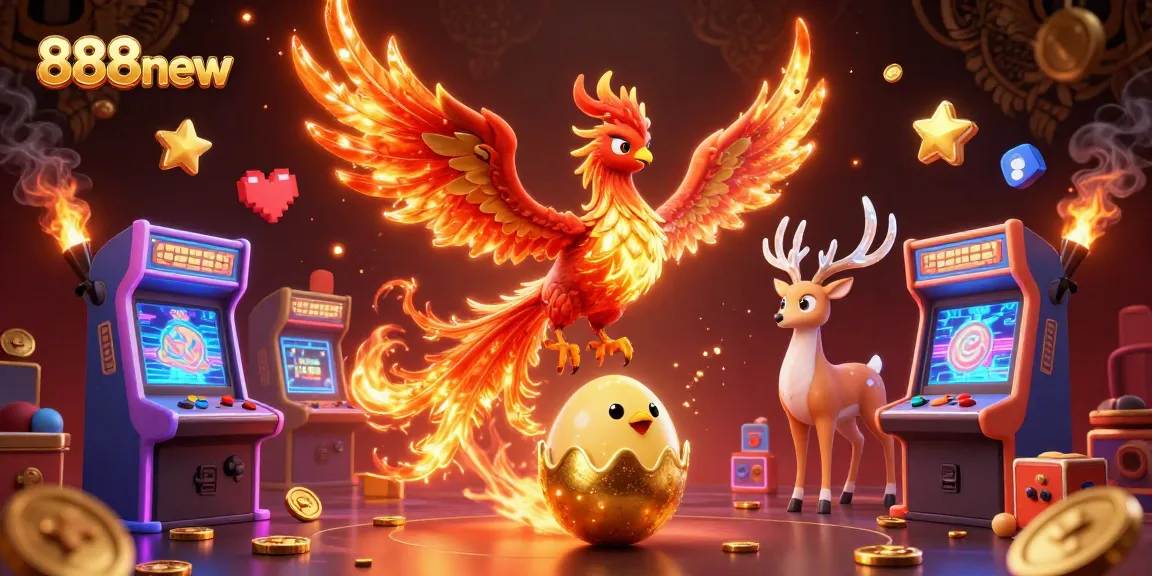 Experience the excitement of 888new with dynamic characters and vibrant casino elements.