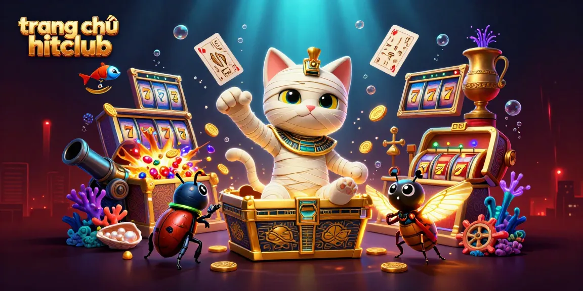 Spin and win at trang chủ hitclub with vibrant gaming elements and energetic characters in an engaging casino scene.