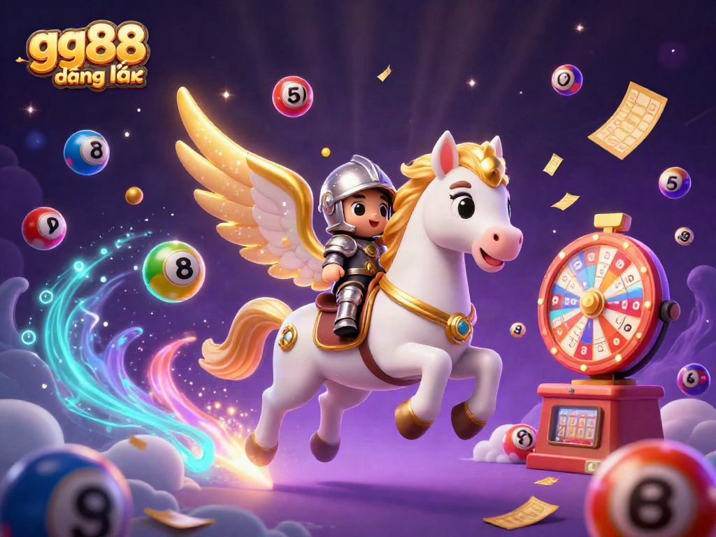 Engage in thrilling casino excitement with gg88 đăng nhập, featuring dynamic lottery elements and a magical backdrop.