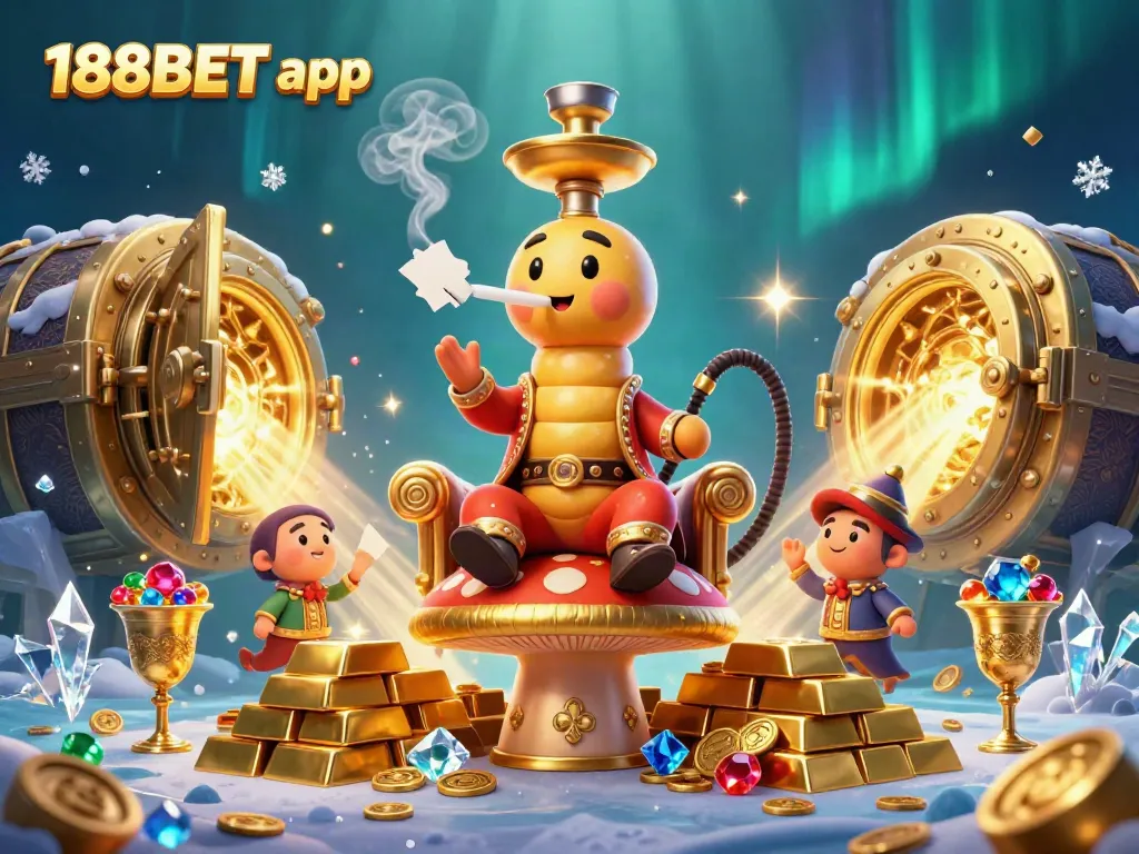 Experience the thrilling world of the 188BET app with this vibrant illustration of online gaming excitement.