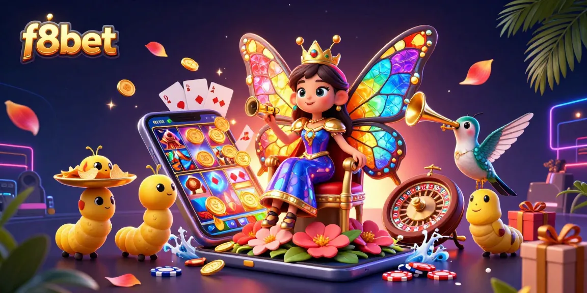 Spin slots and win with f8bet's dynamic games featuring vibrant characters and casino elements.