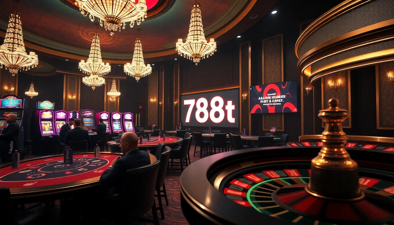 Play poker and spin the roulette at the luxurious 788t casino.