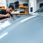 Apply paint protection film near me to enhance your vehicle's shine and safeguard its surface.